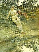 Anders Zorn ovan solbadande flicka France oil painting artist